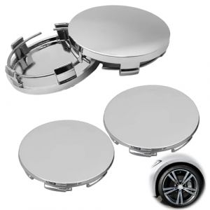 HANIUTTY 4 Pièces Cache Moyeu OD 60mm ID 56mm, Centre de Jante Capuchons, Enjoliveur de Voiture, Bouchon de Jante, Plastique ABS Cache-Moyeu, Jantes Enjoliveurs Accessoires pour Voitures (HANIUTTY, neuf)