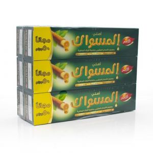 Dabur Miswak Lot de 6 dentifrices orientaux sans fluorure 154 g SIWAK SEWAK MESWAK MISVAK, dentifrice aux herbes naturelles Siwak, pâte à base de plantes (labarfumerie, neuf)