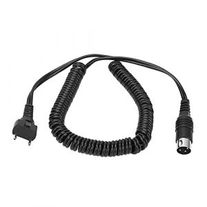 KIMISS C&acirc;ble d'alimentation pour Perceuse &agrave; Ongles &eacute;lectrique, Accessoire de Manucure Mac, Longueur 1,8 M, Disponible en 2 Couleurs, Alliage et Silicone (BLACK) (Kimiss 24k, neuf)