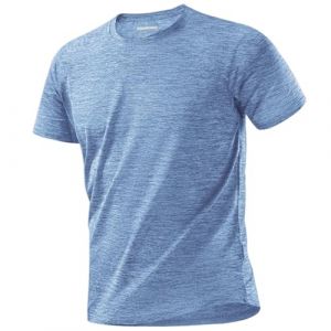 MAGCOMSEN Tee Shirt Homme Sport Respirant pour Homme Léger Fonctionnel Chemise d'entraînement à séchage Rapide t-Shirt Manches Courtes de Fitness (MAGCOMSEN SHOP, neuf)
