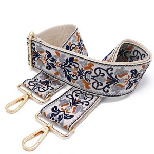 Sangle Sac Bandouliere pour a Main Sac 5cm Bandouli&egrave;re Femmes Bretelle Remplacement Bag Purse Strap R&eacute;glable Bricolage Sangles H02 5cm Gold (Kocris Casa EU, neuf)