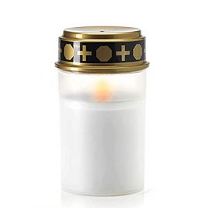 FUFRE Bougie de Cimetière Étanche Lanterne Funéraire Led Solaire, Lanterne Funéraire pour Tombe Lanterne Funéraire Led pour Le Rituel de Cimetière (Type B) (yjxian, neuf)