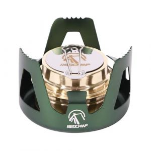 REDCAMP Mini R&eacute;chaud &agrave; alcool cuisini&egrave;re &agrave; alcool pour sac &agrave; dos, Mini br&ucirc;leur Spirit cuisini&egrave;re de camping l&eacute;g&egrave;re avec support en aluminium pour camping et randonn&eacute;e, Vert (Redcamp Outdoor Gear, neuf)