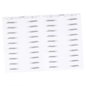 GALPADA 2 Feuilles Patch De Sourcils Simul&eacute; Permanent Teinte De Sourcils Pochoir &agrave; Sourcils Patch De Sourcil Artificiel Hommes Trousse &agrave; Sourcils Autocollant De Sourcil Forme Sombre Noir (Hargrove Hare, neuf)