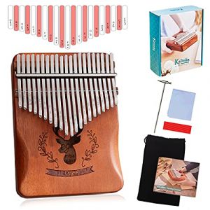 Kalimba 21 touches Piano à pouce Piano à Doigts Professionnel De Haute Qualité Portable Doigt Pouce Piano Instrument de Musique Cadeau cadeau de Noël pour enfants débutants Les enfants (cytop, neuf)