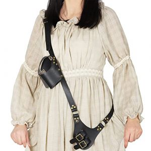 IBLUELOVER Porte &Eacute;p&eacute;e en Cuir PU Ceinture Porte-coutelas Viking M&eacute;di&eacute;val Porte-Fourreau Universelle &Eacute;tui D'&eacute;p&eacute;e Housse de Poignard Accessoires Costume Samoura&iuml;s Halloween D&eacute;guisement Cosplay (IBlueloveruk, neuf)