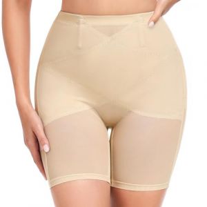 Tuopuda Culotte Gainante Femme Gaine Amincissante Invisible Panty Gaine Ventre Plat Culottes Sculptantes Shorty Anti Frottement Cuisse Minceur Shapewear Minceur Body Shaper, Beige, S (GHF-Direct, neuf)