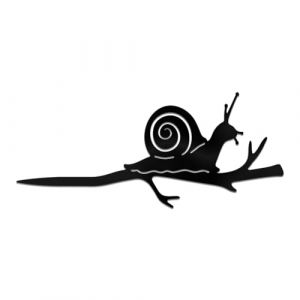 WADORN D&eacute;coration de Jardin en M&eacute;tal de D'Escargot Escargot, Jardin Arbre Silhouette Piquets Animaux D&eacute;cor Cadeau pour Maison Art Escargot sur Branche D&eacute;coration d'arbre Ext&eacute;rieur pour Jardin Pelouse (WADORN EU, neuf)