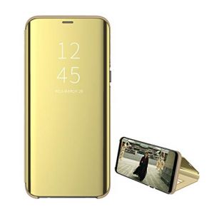 Rembcon Coque pour Samsung Galaxy S9 Plus Case Miroir Clear View Etui Flip Cover S9 Plus 360&deg; Protection Int&eacute;grale avec Support Ultra Mince Anti-Choc Housse Transparent Couverture pour Galaxy S9 Plus (Rembcom, neuf)