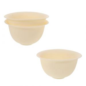 Alipis Lot de 3 Bols M&eacute;langeurs en Silicone Souple Bol Peu Profond Anti-D&eacute;versement pour Masque Facial Supports Solide pour Soins du Visage Maison et Spa Adapt&eacute;s aux M&eacute;langes D&rsquo;Argile (Calloway Pagan, neuf)