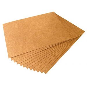 Lot de 20 feuilles de papier kraft A4 de 300 g/m&sup2;, finition mate/impression de cartes artisanales (Evergreen Goods Ltd, neuf)