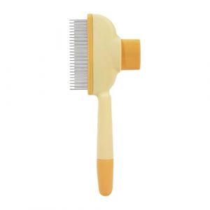 Peigne démêlant, brosse pour enlever les nœuds de chien, peigne à effiler pour poils d'animaux, fonction effilée, dents double longueur, jaune/vert, pour chats et chiens à poils courts à longs (xiades, neuf)