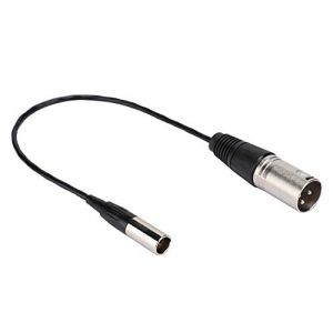 Mini câble audio mâle XLR 3 broches, pour câble audio, connecteur adaptateur de cordon mâle Mini XLR 3 broches, pour divers appareils photo, microphones (Plyistyeu, neuf)