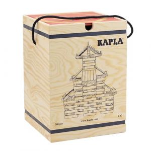 KAPLA - Jeu de Construction dans Une Mallette avec 280 planchettes en Bois + 1 Livre d'art Rouge - Jeux et Jouet, d&egrave;s 6 Ans (KAPLA&reg;, neuf)