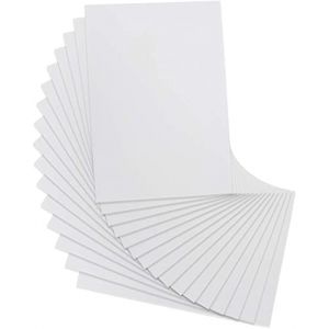 ASelected Lot de 20 Carton Plume A4, Carton Mousse 5 mm Épaisseur, Panneaux d'Affichage Sans Acide de Mousse Polystyrène, Foam Board 210 × 300 mm, pour Publicité, Présentations, Expositions d'Art (ASelected, neuf)