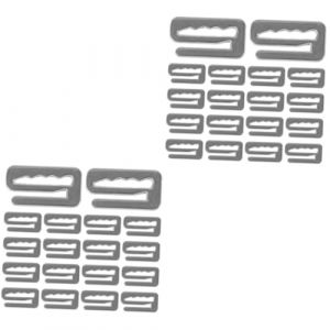 Beavorty 40 Pièces pince à tablier Boucle de cape de coiffeur Crochet de cape de coiffeur Crochet pour tablier de coiffeur Boucle pour fixation de cape Pinces cape de zinc (T Innovation·HX, neuf)