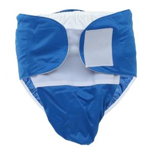 Healeved Culotte Incontinence Couche Adulte Homme Couches Pour Personnes âgées Homme Culotte Couche Adulte Réutilisable Hommes Couche Lavable Couche Femme Couche Patient Tissu de Soie frais Blue (Sonieg, neuf)