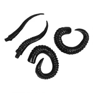 iplusmile Lot De 2 Paires D'accessoires De Déguisement, Cornes De Chèvre Réalistes, têtes, Accessoires De Décoration Pour Fêtes À Thème Cosplay, Halloween, Fabrication De (Dawkinshall, neuf)