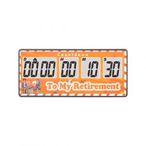 Jayron Retirement Timer 9999 Jours Compte &agrave; Rebours Num&eacute;rique Alarmes Bruyantes,Minuterie de Chronom&egrave;tre &agrave; Adsorption Magn&eacute;tique &agrave; Piles Rempla&ccedil;able,pour Cadeau de No&euml;l de Mariage(Jaune) (Jayron Electronics, neuf)