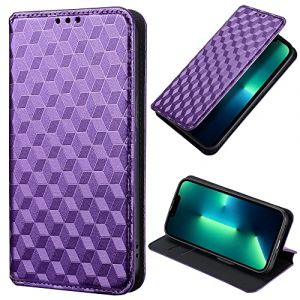 BELLA BEAR Coque pour Doro 8100/Doro 8200, &Eacute;tui Portefeuille en Cuir &agrave; Rabat magn&eacute;tique, &Eacute;tui de b&eacute;quille, &Eacute;tui de Protection Antichoc pour Doro 8100/Doro 8200-Violet (BELLA BEAR, neuf)