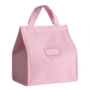Zimoer Sac &agrave; lunch isotherme, Sac Isotherme &agrave; Repas, Sac &agrave; Main Lunch Bag Portable, R&eacute;utilisable Lunch Bag Isotherme, Sac Dejeuner Isotherme Sac Repas Tendance Petite Glaciere pour &Eacute;cole (Rose) (xpurplei, neuf)
