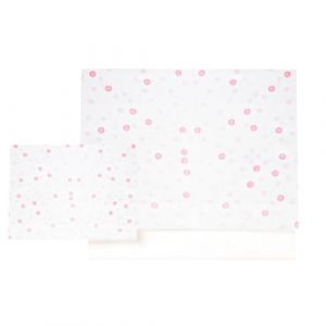 various Parure de lit pour lit bébé 60 x 120 cm, linge de lit, 100 % coton extra doux, réfriqué en Europe, (dessous + drap + taie d'oreiller) imprimé lune rose/blanc (Holidaymakers, neuf)
