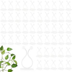 GMMG Plantes Grimpantes Clips 50 Pi&egrave;ces Fixation Vigne Clip Autocollante Clips de Plante Support pour Plantes Grimpantes pour Jardin Clip Mural Le Support de Plante de Jardin (A1VFRZLOPF5V0, neuf)