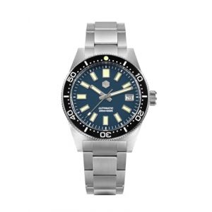 watchdives San Martin Montre Hommes 62mas SN007GB, Montre de Plong&eacute;e 39mm 20Bar NH35 Montre Bracelet M&eacute;canique Automatique de Luxe pour Plong&eacute;e &Eacute;tanche (kehuoren, neuf)