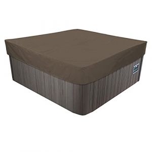 Housse De Protection Carrée Imperméable En Tissu Oxford 420D Pour Spa Extérieur,Bache Pour Bain À Remous Carrée De Jardin, Imperméable, Anti-poussière Et Résistante Aux UV-Coffee Café||215x215x30cm (shangmaodian(Livraison rapide en 7 à 14 jours), neuf)
