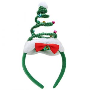 Watreketal Serre Tete,Bandeaux en forme d'arbre de Noël à LED, serre-tête à ressort pour coiffure de Noël, fournitures de fête de déguisement (Xuanlang Trading, neuf)