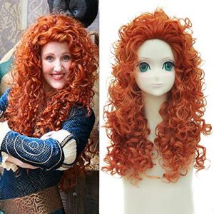Perruque pour vêtements assortis, déguisement Lord Sundae Princesse Brave Legend Princesse Merida Cosplay Anime Perruque (good stuff A, neuf)
