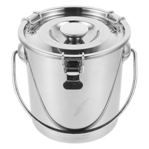 iplusmile 3L Hermétique Bidon Alimentaire En Acier Inoxydable Cuisine Récipient De Céréales Grain Cuisine Lait Boîte De Stockage Cuisine Seau De Riz Récipient De Farine Seau De Cuisine Avec (Cosy & U, neuf)