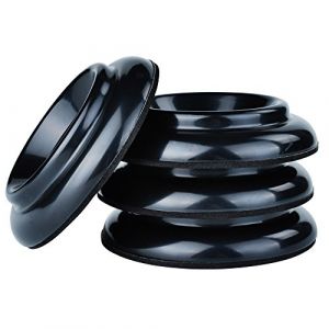 Lot de 4 Protections antidérapantes pour roulettes de Pied de Piano Vertical - par KingPoint - en Plastique ABS Plastique Noir (KingPoint, neuf)