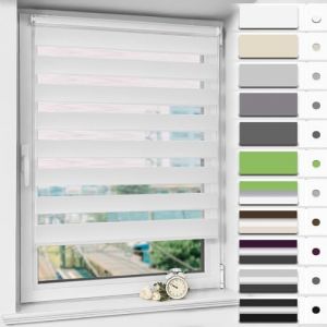 Magiea Store Enrouleur sans Percage Jour Nuit,Rideau Jour Nuit,Protection Solaire,Facile &agrave; Installer,Prot&eacute;ger la Vie Priv&eacute;e,(Largeur du Tissu 70 cm),Blanc,70l x 220L cm (Cheeysl, neuf)