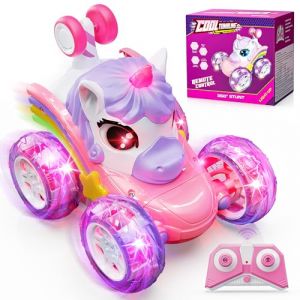 Jofuni Voiture Telecommand&eacute; Enfant Rechargeable, Voiture T&eacute;l&eacute;command&eacute;e Fille, Jouet Enfant 3 4 5 6 Ans Fille, Licorne Jouet, Cadeau 3 4 5 6 Ans, Licorne Cadeau pour De 3+ (geeli toys, neuf)