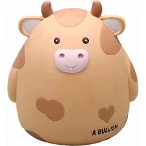 H&W Tirelire Vache pour Enfants, Animali&egrave;re Incassable, Cr&eacute;ative pour Gar&ccedil;ons Filles Adultes - Cadeau d'Anniversaire, de Naissance, de No&euml;l (Jaune) (HandW, neuf)