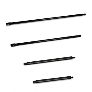 EBERTH Rallonge pour Tarière Thermique Tarière à Essence Perceuse de Sol en Set de 4 avec 400mm, 600mm, 800mm, 1000mm de Longueur, Acier, Laqué Noir, Connexion Enfichable avec Boulon de Sécurité (rocket-tools, neuf)