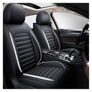 DINGQINGYUN Housse de siège Voiture pour Mitsubishi L200 Double Cab 2019-2024, Imperméables Cuir Respirant Protection Siege Cuir, 2 Seats Full Set Standard(White) (There's a bright future for everyone, neuf)
