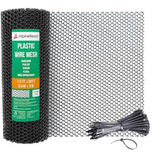 AlpineReach Rouleau de Grillage en Plastique de 0,4m x 9m – Idéal pour la volaille, Les Chiens, Les Lapins et Le Jardinage – Maille Durable – Solution Polyvalente de clôture et de Filet en Plastique (AlpineReach Store, neuf)