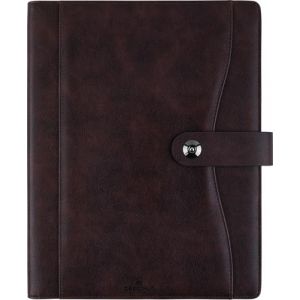 OBERTHUR - 1 Agenda Semainier de Bureau 27 DAVOS - Janvier 2026 à Décembre 2026 - Format : 22 x 28 cm - Coloris Marron - 2 Langues (Papeterie Libellus, neuf)