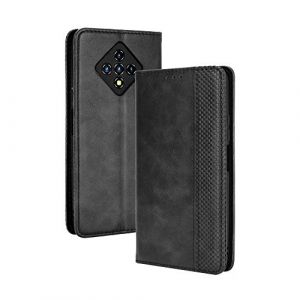 BellaCase Infinix Zero 8 Coque [Étui Portefeuille] [Fonction Support] [Slots pour Cartes] [Couverture à Rabat Magnétique] Compatible avec Le Smartphone Infinix Zero 8(Noir) (Bella Custodia, neuf)