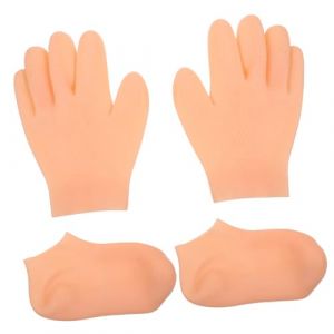 MUCKLILY Chaussettes Hydratantes pour Femmes et Mitaines Hydratantes pour Mains S&egrave;ches Lot Facile &agrave; Enfiler pour &Eacute;viter le Dess&egrave;chement Nocturne (Senike, neuf)