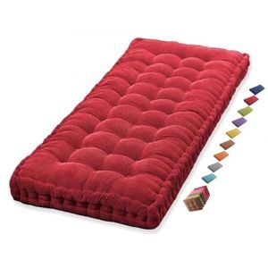 Coussin Matelas Assise Dossier pour Banc de Jardin balancelle canapé 1/2/3 Places Coussin pour Banc de Jardin Exterieur Interieur 170 cm sur Mesure 110x50 Coussin pour Banc 150 cm(Red 1c,110x30 cm 43x (sanroy, neuf)