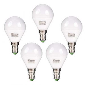 TECNOLUX EURO Lot de 5 ampoules LED Srerica G45 8 W E14 Blanc 6400 K 640 lm (TECNOLUX GLOBAL S.L, neuf)
