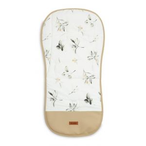 SENSILLO Coussin Si&egrave;ge B&eacute;b&eacute; &ndash; Coussin Universel pour Poussette &ndash; Insert Double Face Premium avec Repose Pieds Imperm&eacute;able &ndash; Coussin Velours &ndash; Accessoire B&eacute;b&eacute; Poussette &ndash; 80 x 40 cm &ndash; Olive (IKS 2 Group, neuf)