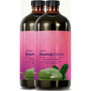 Corossol amer - Favorise la sant&eacute; intestinale, augmente l'&eacute;nergie et l'immunit&eacute;, soulage les ballonnements et am&eacute;liore la digestion (deux bouteilles) (yushuiyoumaoyiUKshop, neuf)