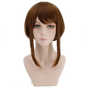 Anime Ochaco Uraraka perruque Boku pas de héros académique Cosplay perruques synthétique rouge perruque courte mon héros académique Cosplay Ochaco Uraraka Ochaco Uraraka perruque Br (good stuff A, neuf)