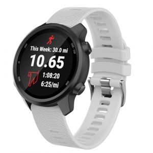 ISABAKE Bracelet de rechange en silicone souple pour montre intelligente Venu Sq GPS Forerunner 245/245, Fenix 6s 20 mm - Bracelet confortable pour Vivoactive 3 Music/HR Forerunner 645 Music (Isabake, neuf)