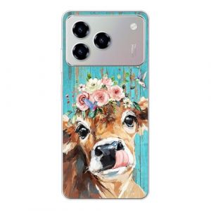 KARTXITAI Coque Compatible avec ZTE Blade A76 4G,Housse &Eacute;tui de Protection en Ultra Transparente Silicone en Gel TPU Souple Case Cover Shock-Absorption-Bovins, Fleurs, Oiseaux (KARTXITAI, neuf)