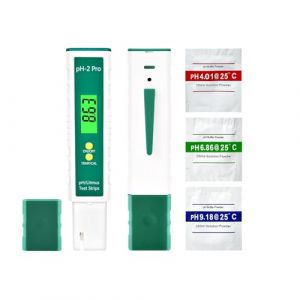 Homcoice pH M&egrave;tre Num&eacute;rique avec Litmus Bandelette Test Fonction/Temp&eacute;rature, Multifonctionnel Testeur pH Piscine 0,01 Haute pr&eacute;cision, Testeur Qualit&eacute; Eau avec Fonction ATC (WEIWEI HOME, neuf)